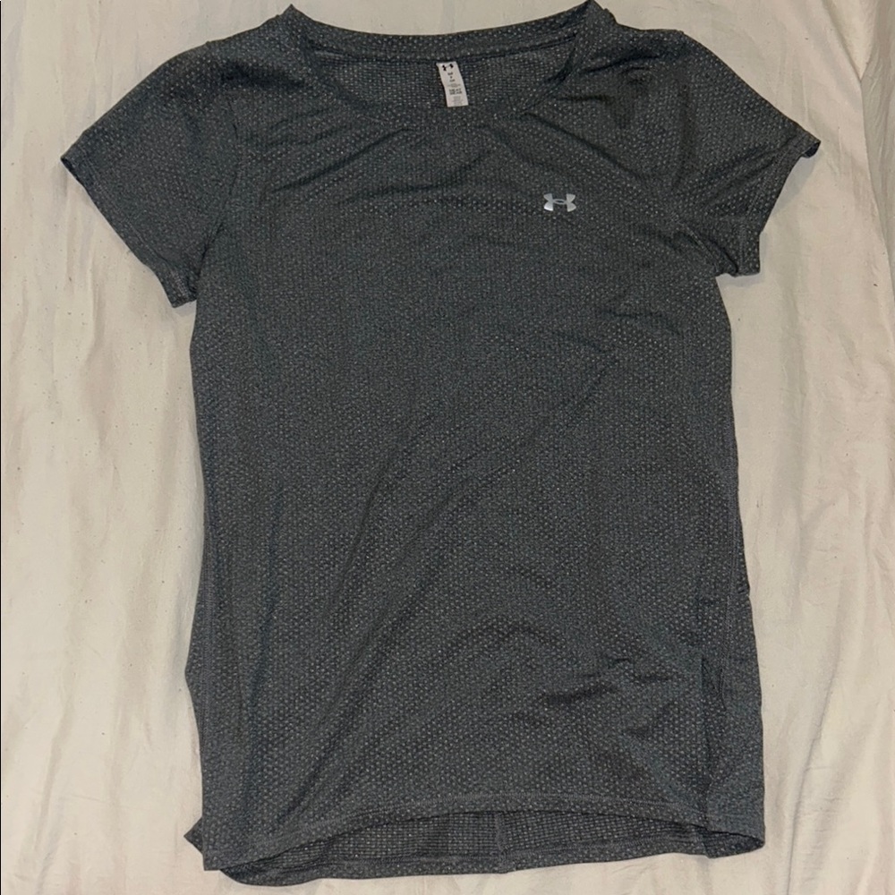 Under Armour Gray Fitted Short Sleeve T-Shirt